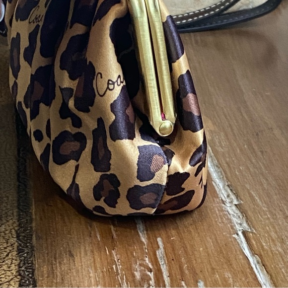 Coach Leopard Ocelot Satin Framed Kisslock - Picture 9 of 15